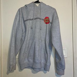 grey santa cruz hoodie